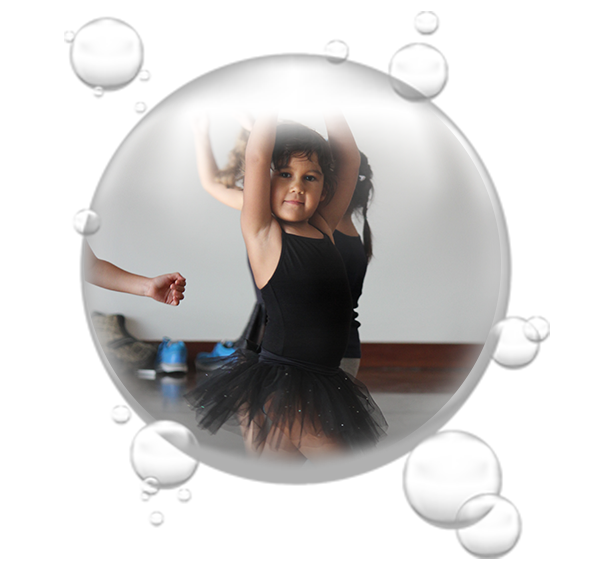Young girl doing ballet