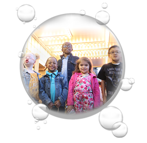 Group of kids smiling
